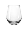 Beach Bum hand blown stemless wine glass