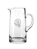 Perfect Summer glass pitcher with monogram